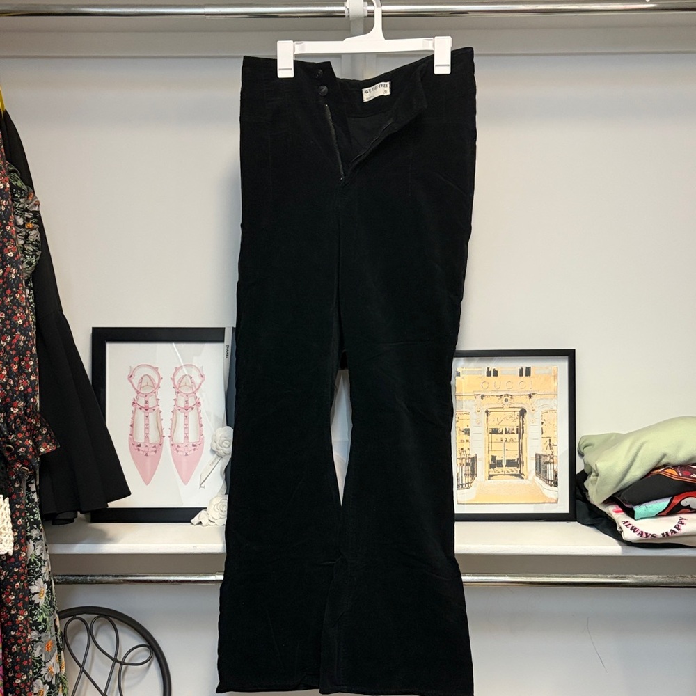 We The Free Black Boot Cut Corduroy Pants